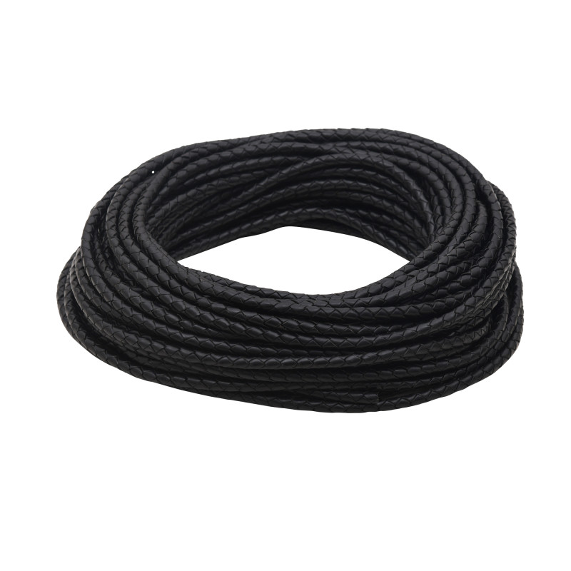 "Handcrafted Braided Bolo Leather Cords - 3mm to 6mm | Flexible, Soft, Durable, Top Quality"